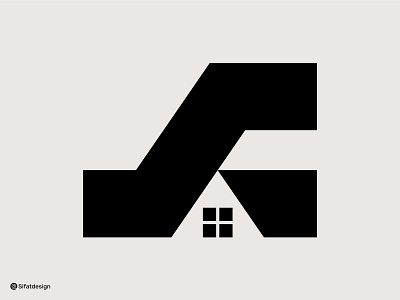 F home logo, Real estate logo costom letter creative f f home f initial geometric home letter f lettermark logo maker logo mark modern monogram realestate sifatdesign symbol design visual identity