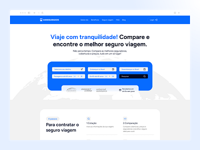 Website Assegurados assegurados figma design figma ui travel travel insurance ui ui design uiux website website design website ui