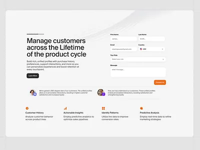 Contact Us Section ai app clean contact design forms interface minimal product saas settings simple ui ui design ux ux design web web design website