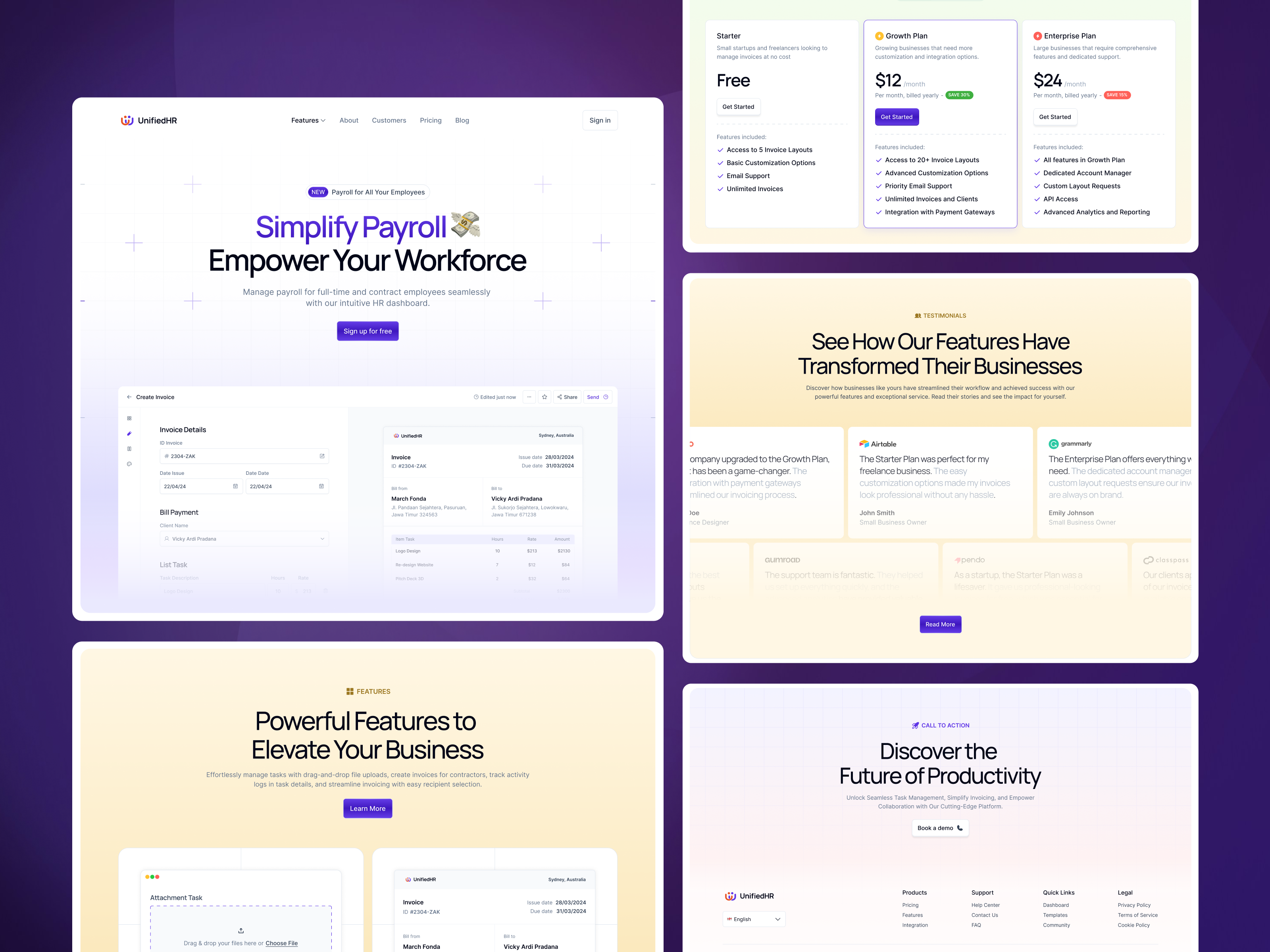 Example of Monthly Design Subscription