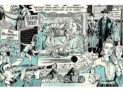 Shadow Worlds X Cat Sims cat sims comic editorial literature noir people