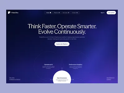 PulseUltra Hero Section ✨ ai color design gredient hero landing page logo minimal minimalism minimalistic modern ui product saas saas landing page saas landing pagr ui ui inspiration ux web webdesign
