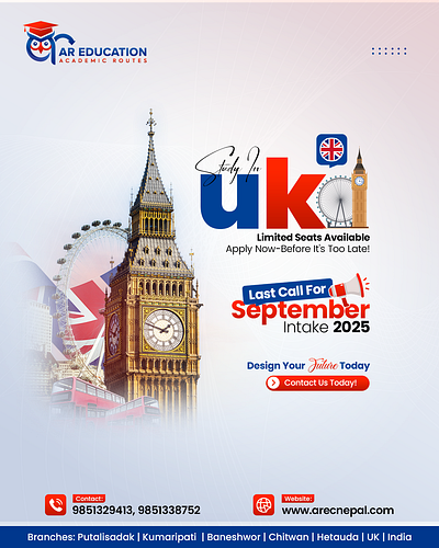 | Promotion Social Media Post For Educational Consultancy branding consultancy design graphic design promotion social media typography