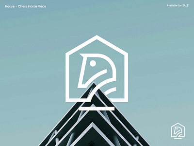 House with Chess Horse Piece Real Estate Housing Logo branding chess logo home logo concept horse logo house logo housing logo knight logo logo logo design mortgage logo real estate branding real estate logo strategy logo