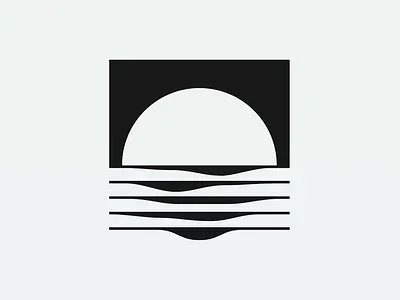 Beach, sea, lake, sunrise - Logo design, animation, branding animation beach logo branding icon leak logo logo logo animation logo design logo motion logotype minimalist logo modern logo monogram motion design motion graphics sea logo sun logo sunrise logo sunset logo water logo