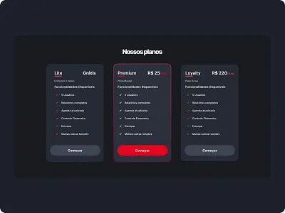 Desktop card plans design card cards clean cleandesign creative dark darkdesign darkmode design desktop minimalist plans ui ux