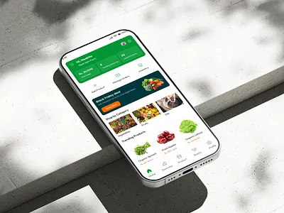 Agriculture App agriculture mobile app homescreen mobile application ui