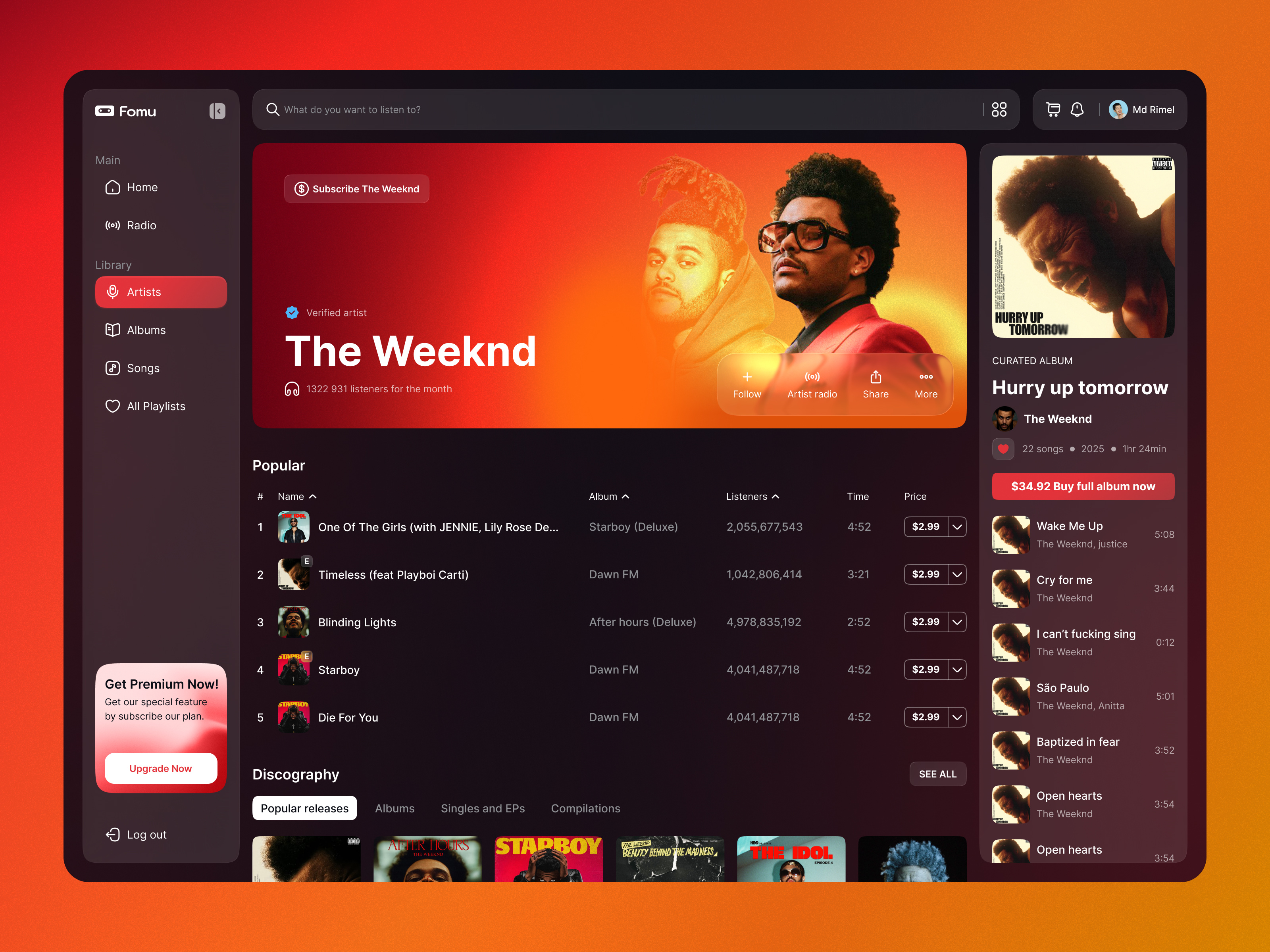 Example of Web App Design – Responsive Saa S UI/UX