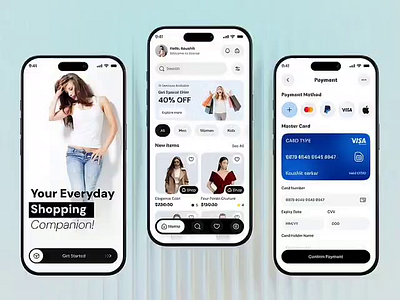 Fashion Ecommerce App | UI/UX best shop e commerce e shop fashion shop fashion store fashion ui mobile app online shop product app shoping cart ui uiux