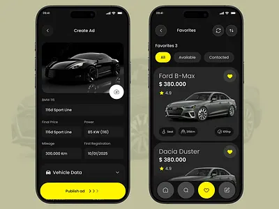 AutoScout24: Buy & sell Cars App Design app design automotive bmw booking car car selling car selling app graphic design minimal mobile app ui ui design uiux ux