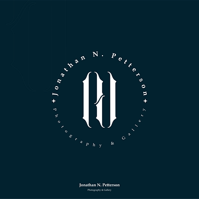 Jonathan N. Petterson Monogram Logo for Gallery animation branding clothinglogo design graphic design illustration logo logotype monogramlogo tattoologo typography ui ux vector vintage