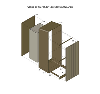 CAD - Bin design cad design graphic design