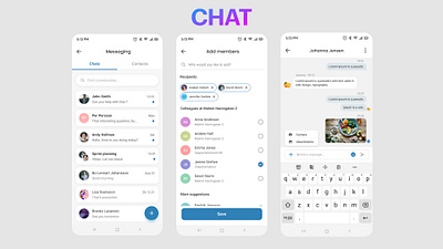 UI/UX - Chat app design chat uiux