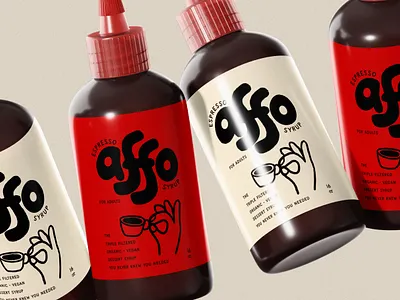 Packaging for Coffee Brand Affo beverage bottle brand identity branding coffee design dessert drink food food and drink graphic design hand illustration label logo packaging product product design retail typography