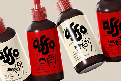 Packaging for Coffee Brand Affo beverage bottle brand identity branding coffee design dessert drink food food and drink graphic design hand illustration label logo packaging product product design retail typography