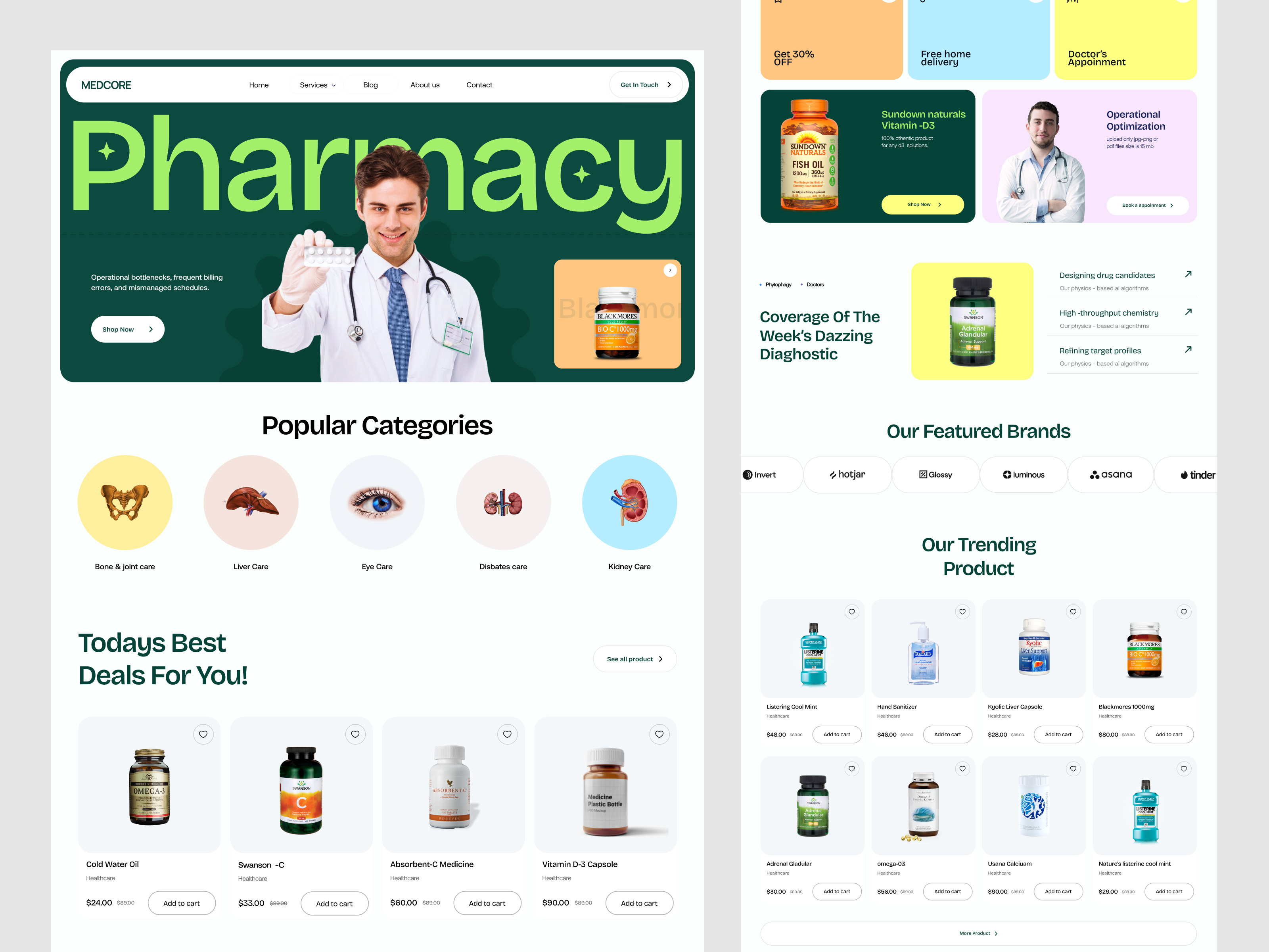 Pharmacy Website Design clinic doctor e commerce website ecommerce ecommerce design ecommerce website landing page medical product medicine minimal design online product sell pharmacy pharmacy ecommerce website pharmacy website product design shopify web design website wellness product woocommerce