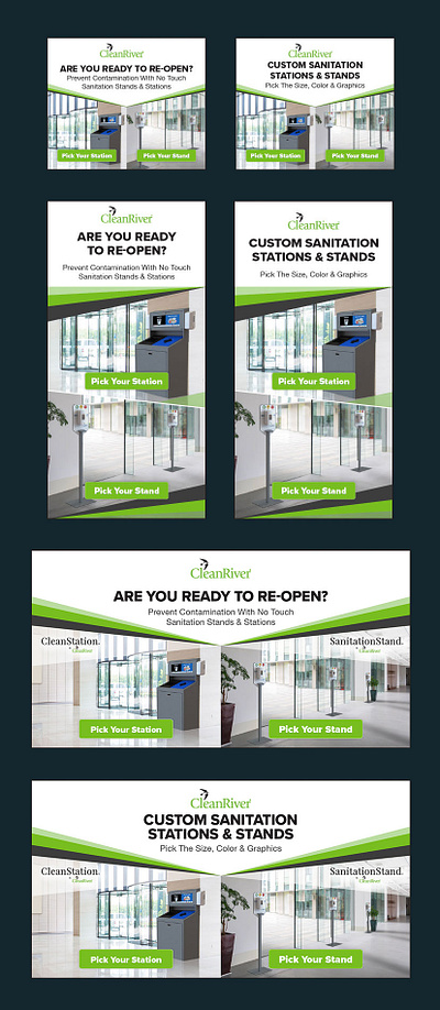 CleanRiver Ads ads display ads graphic design