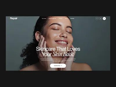 Skincare - E-commerce Website design animation beauty care beauty website branding cosmetic cosmetic website design graphic design inspiration luxury website minimal website modern website motion graphics trendy website ui ui design uidesign uiux website