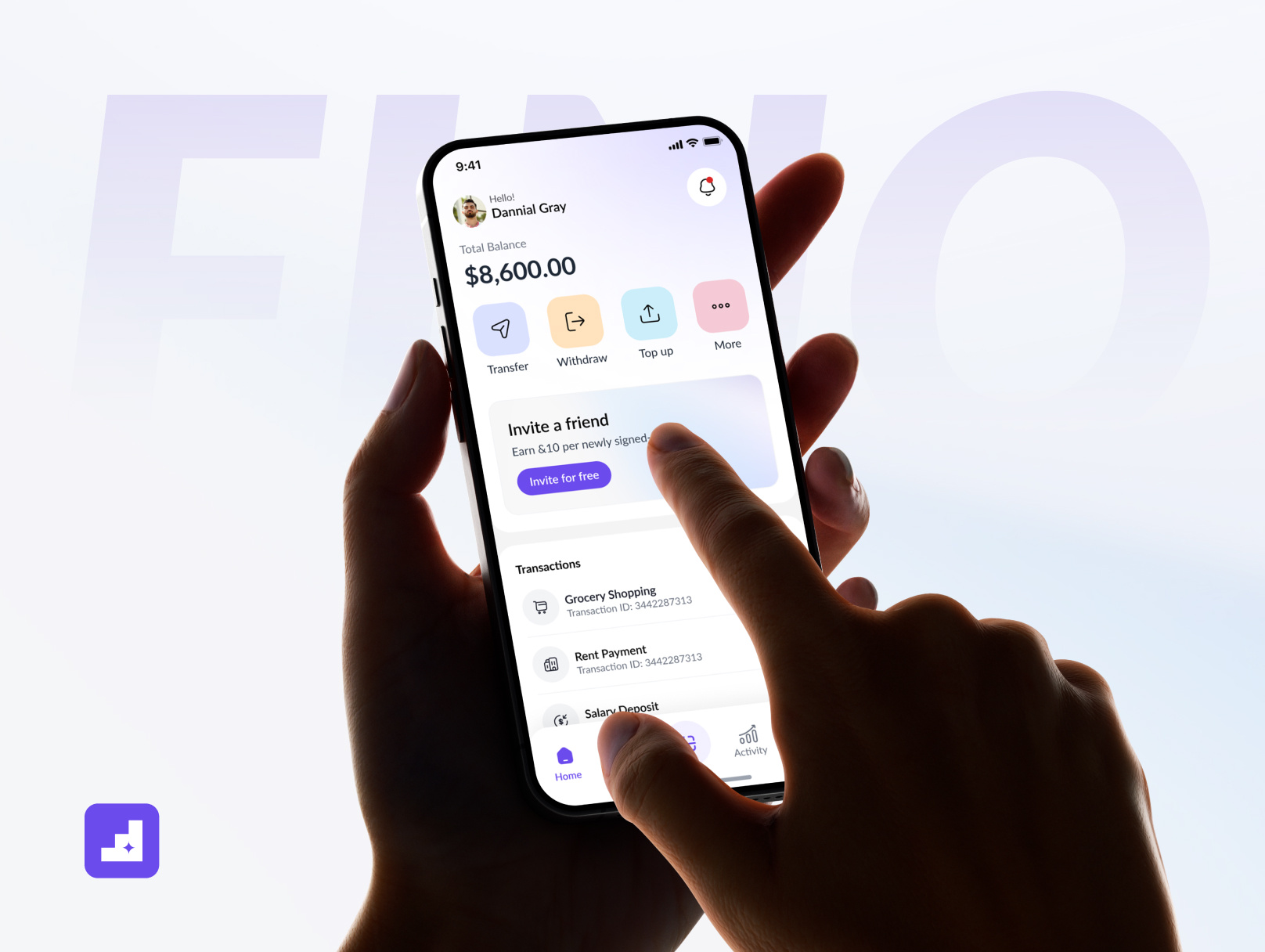 FINO - Fintech Web & App Solution SaaS UX UI Design app ui design figma finance fintech fintech app fintech solution fintech website mobile app mobile app ui saas ui ui ux uiux ux web app