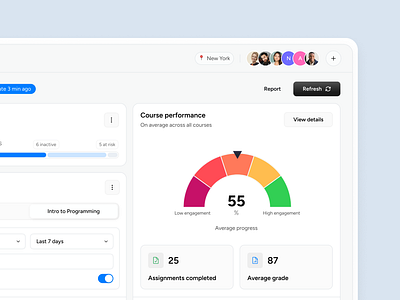EduTrack education platform app design design system home layo page product ui ux