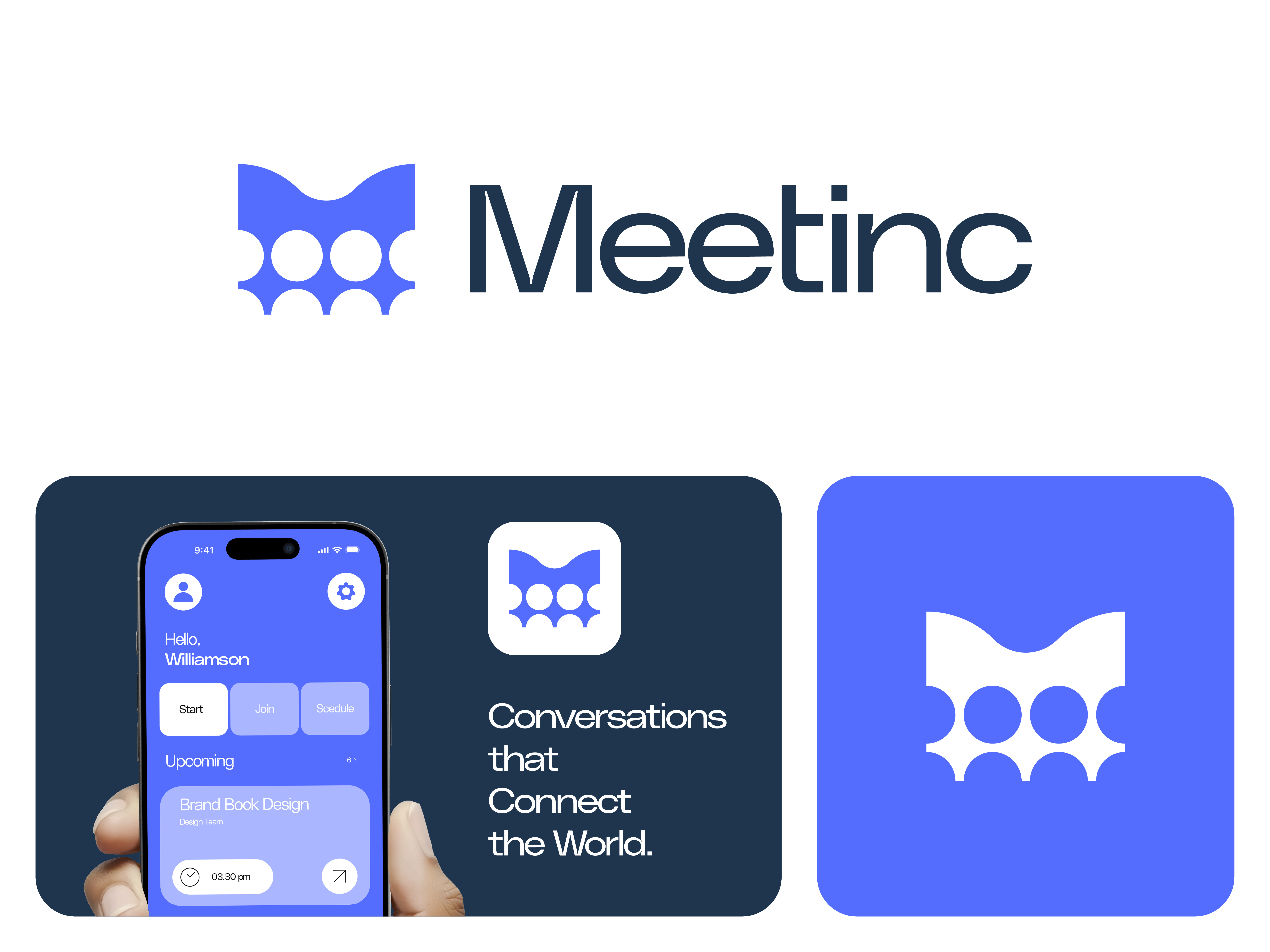 Ai Driven Online Meeting App Logo abstract logo brand identity branding business design digital icon letter logo logo logotype m logo meeting modern logo monogram online people platform saas