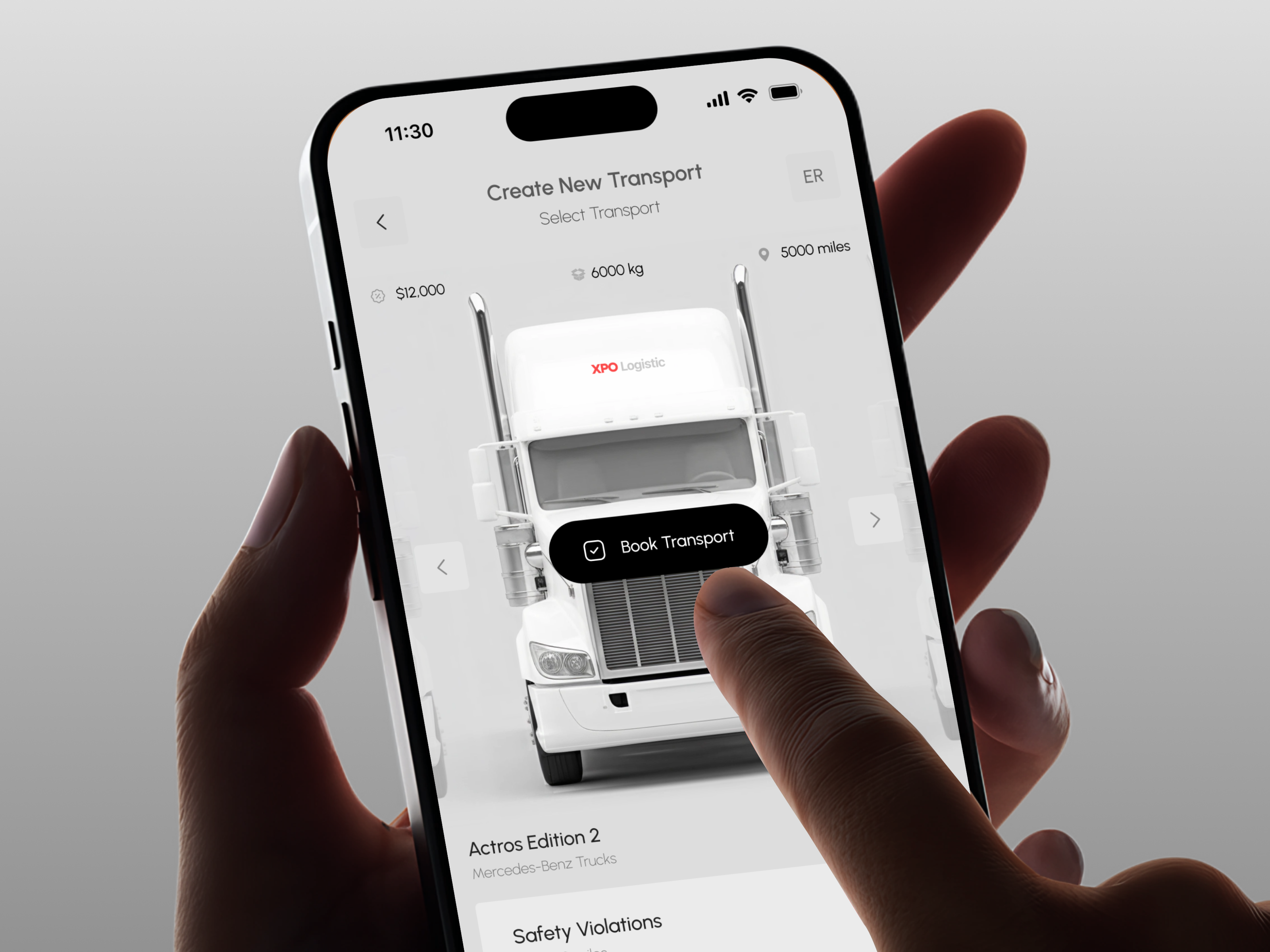 XPO Logistic TMS – Truck Management Dashboard admin ai analytics app app design b2b business crm dashboard design interface logisctics mobile mobile app saas software tracking truck ui ux