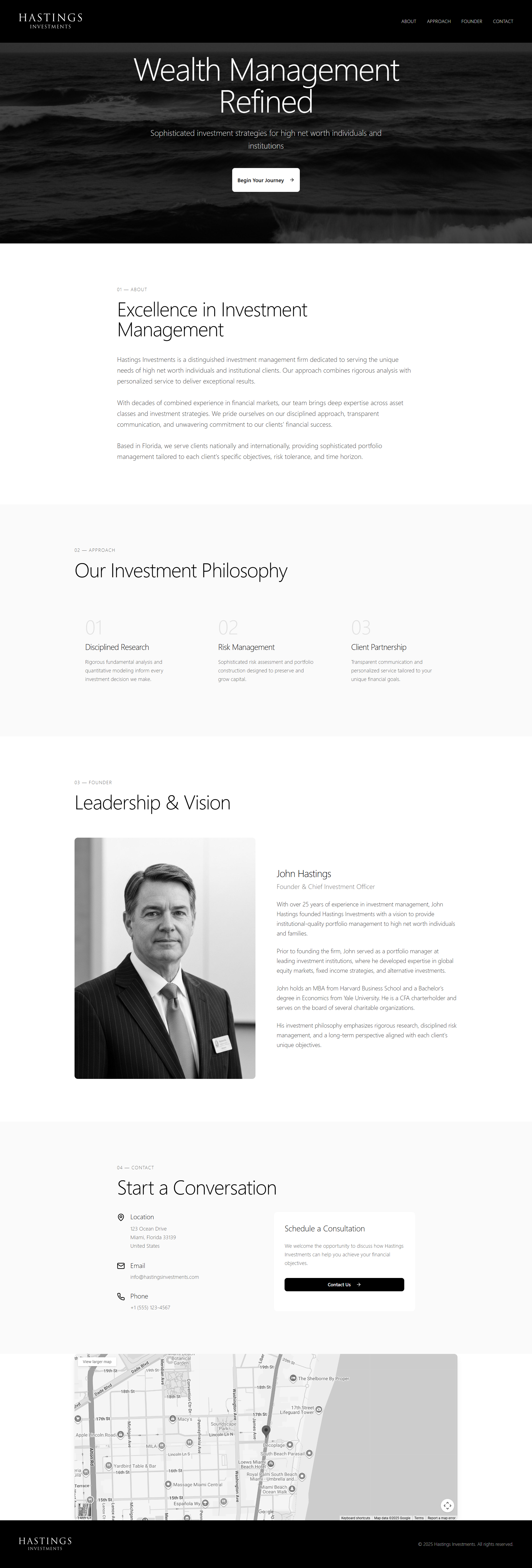 Investment Website Monochrome Minimal black and white figma minimal monchrome ui ux web design website website design
