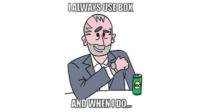 Andy - Always use box meme illustration procreate