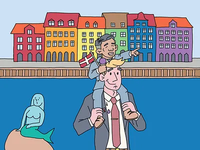 Sight seeing illustration procreate