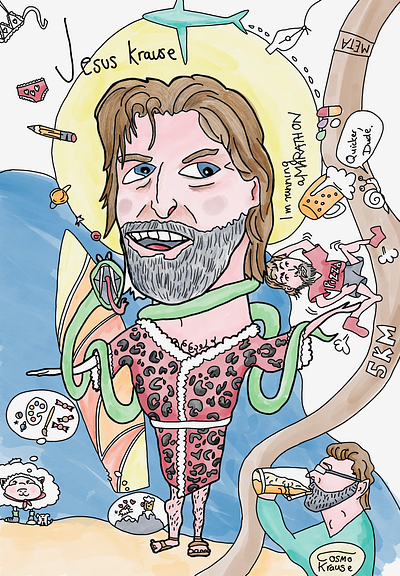 Jesus Krause illustration procreate