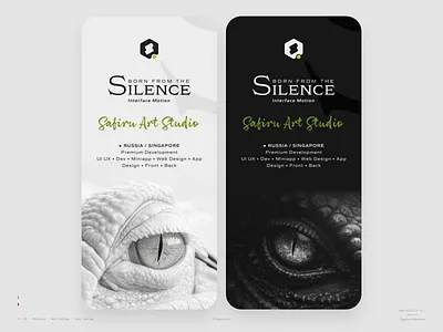 Born from the Silence artdirection creative digital art graphic design modern premium ui uidesign visual design