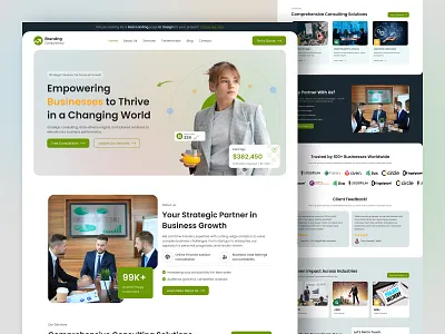 Business Consulting Landing Page agency agency website creative agency creative direction figma landing page minimal website modern portfolio responsive ui user interface ux website design website ui