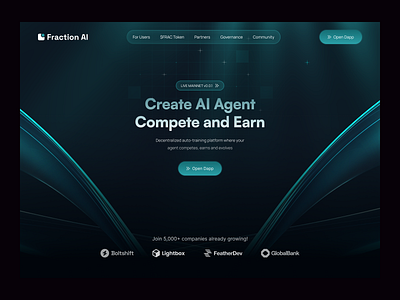 Website for Web3 AI Agent Portal ai agent ai website analytics animation crypto framer landing page scroll animation ui web design web development web3 webflow website website for web3 ai agent
