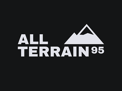 All Terrain 95 branding design gorpcore logo minimal outdoor vector