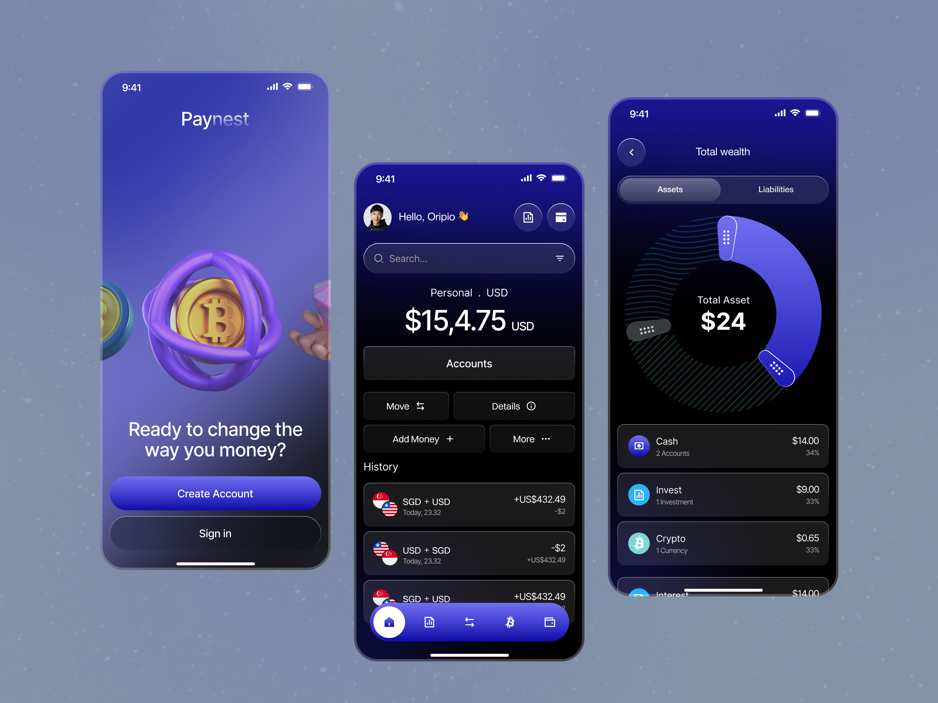 Example of Finance Mobile App Design