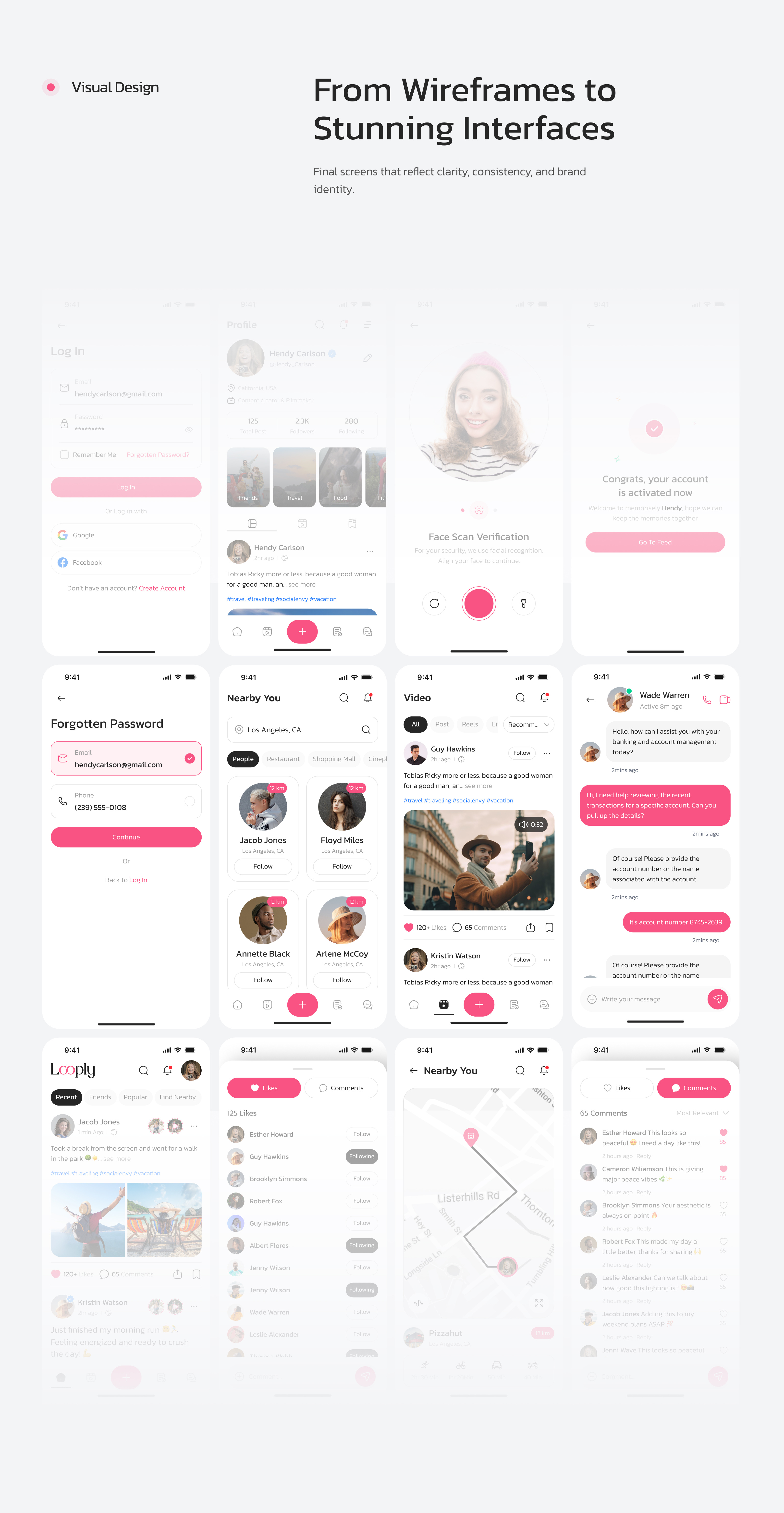 Example of Mobile App UX/UI Design For Mv Ps