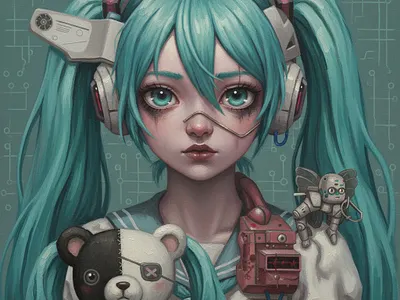 Hatsune Miku NFT Artwork branding design hatsune nft