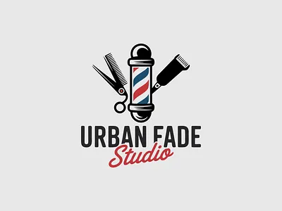 Urban Fade Studio – Modern Minimalist Barber Shop Logo Design barberlogodesign barbershoplogo brandidentity cleanlogodesign creativelogodesign designinspiration hairstudiobranding luxurybarber malegrooming mensalonlogo minimalistdesign minimallogo modernlogo monogramlogo premiumbrand professionallogo stylishlogo typographylogo urbanfade vintagebarber