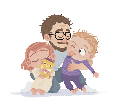 Loke says bye to the thumb - Kid lit illustrations book childrens book dentist family illustration kid lit kids kindergarden litterature