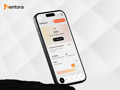 Mentora | Edtech Mobile App | Potential 3d animation app branding design mobile mobile app product design ui uiux