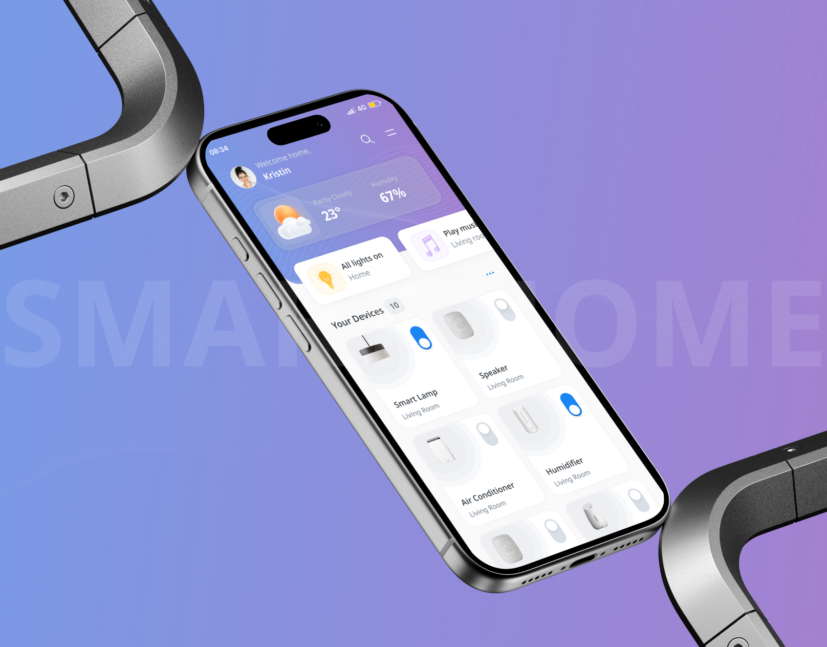 Smart Home App UI/UX Design figma graphic design smarthome ui ux