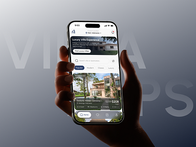Pilla - Villa Booking App appconcept designstudy dribbble luxuryui minimaldesign mobileappdesign travelui uidesign uiuxdesign uxdesign uxexploration villaapp visualdirection