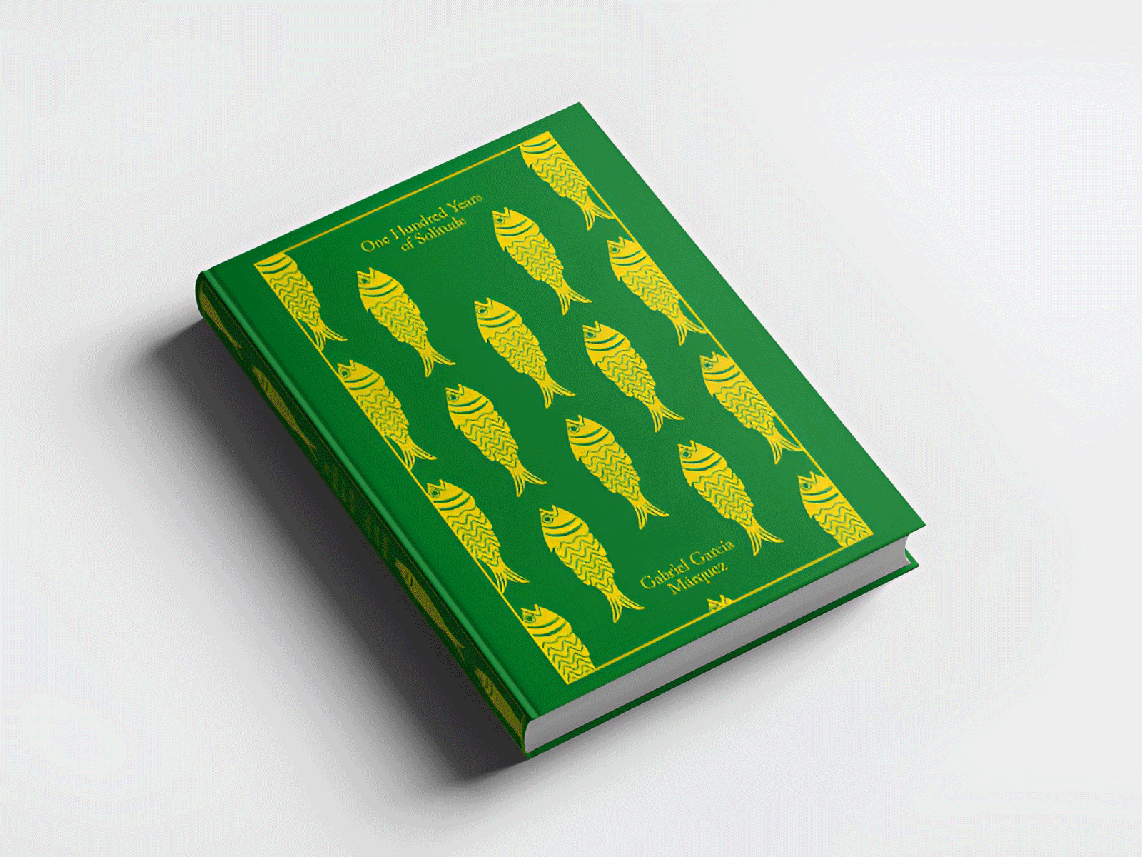 Clothbound Book of One Hundred Years of Solitude book cover graphic design illustration personal print