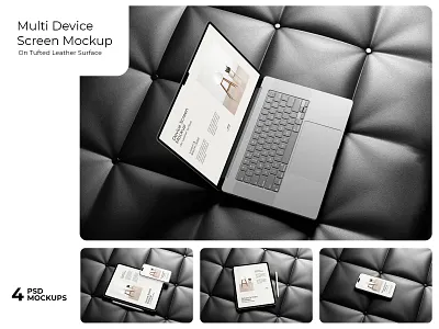 Multi Device Screen Mockup app application branding developers device interface ipad iphone laptop luxury macbook mockup phone presentation screen smartphone tablet ui web website