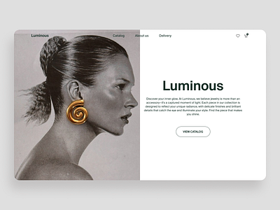 Luminous concept graphic design jewerly ui ux