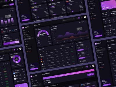 Nestify - Fintech Dashboard dashboard design finance fintech investment ui design uiux user research