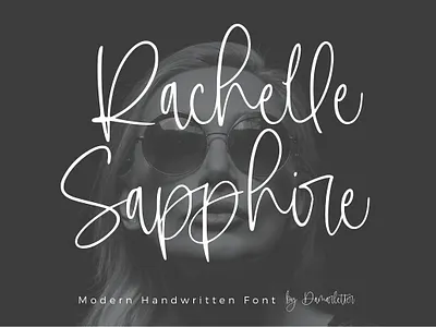 Rachelle Sapphire - Handwritten Font abstract bold bundle calligraphy design display display font font graffiti logo minimal rainbows retro sunrise vintage