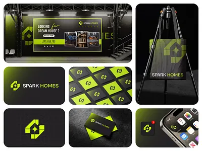 SPARK HOMES | Logo Design animation branding graphic design logo motion graphics