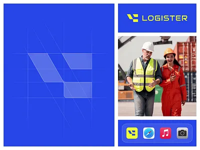 Logister animate b2b brand brand identity branding cargo company l letter l logistic logo logo design logotype mark minimal modern visual branding