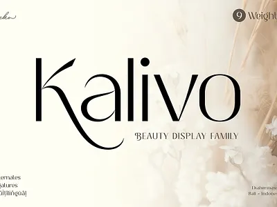 Kalivo - Beauty Display Font bold branding font branding fonts design display display font display sans display typeface family font font graffiti kalivo beauty display font retro vintage